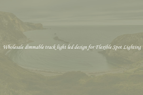 Wholesale dimmable track light led design for Flexible Spot Lighting