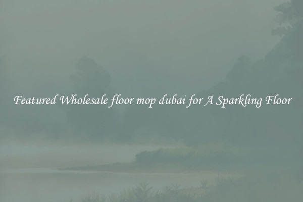 Featured Wholesale floor mop dubai for A Sparkling Floor
