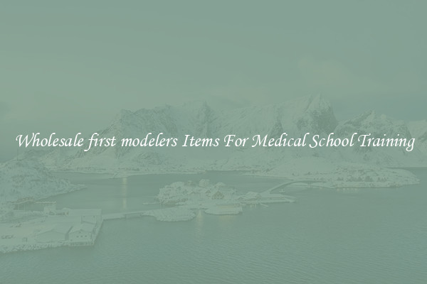 Wholesale first modelers Items For Medical School Training