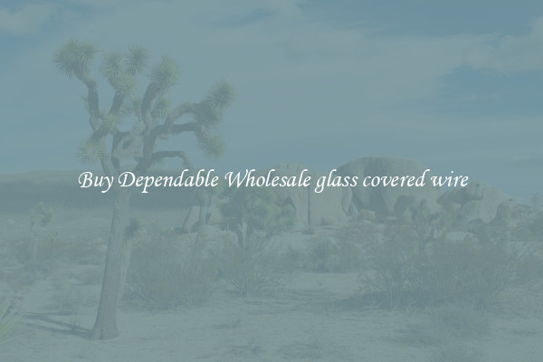 Buy Dependable Wholesale glass covered wire