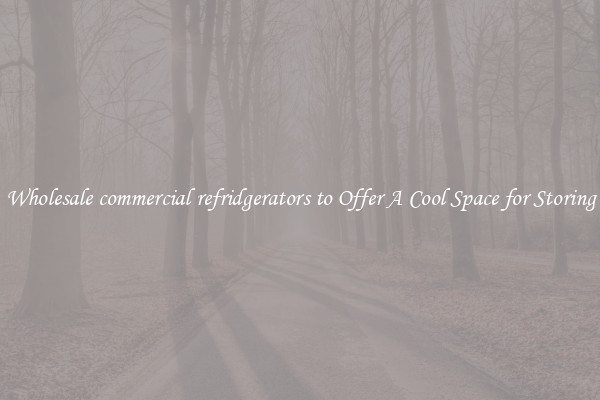 Wholesale commercial refridgerators to Offer A Cool Space for Storing