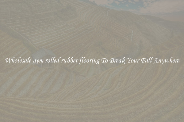 Wholesale gym rolled rubber flooring To Break Your Fall Anywhere