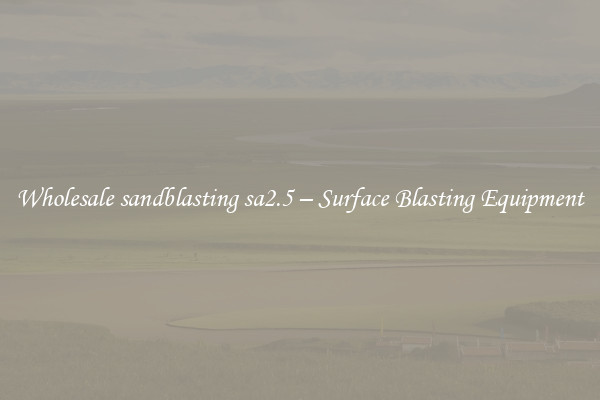  Wholesale sandblasting sa2.5 – Surface Blasting Equipment 