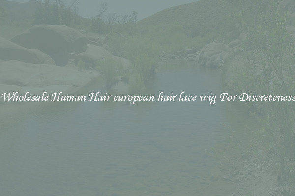 Wholesale Human Hair european hair lace wig For Discreteness