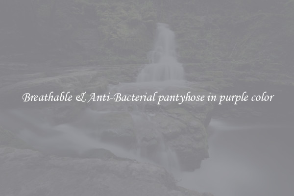 Breathable & Anti-Bacterial pantyhose in purple color