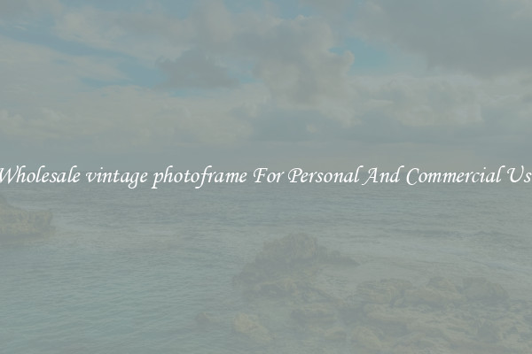 Wholesale vintage photoframe For Personal And Commercial Use